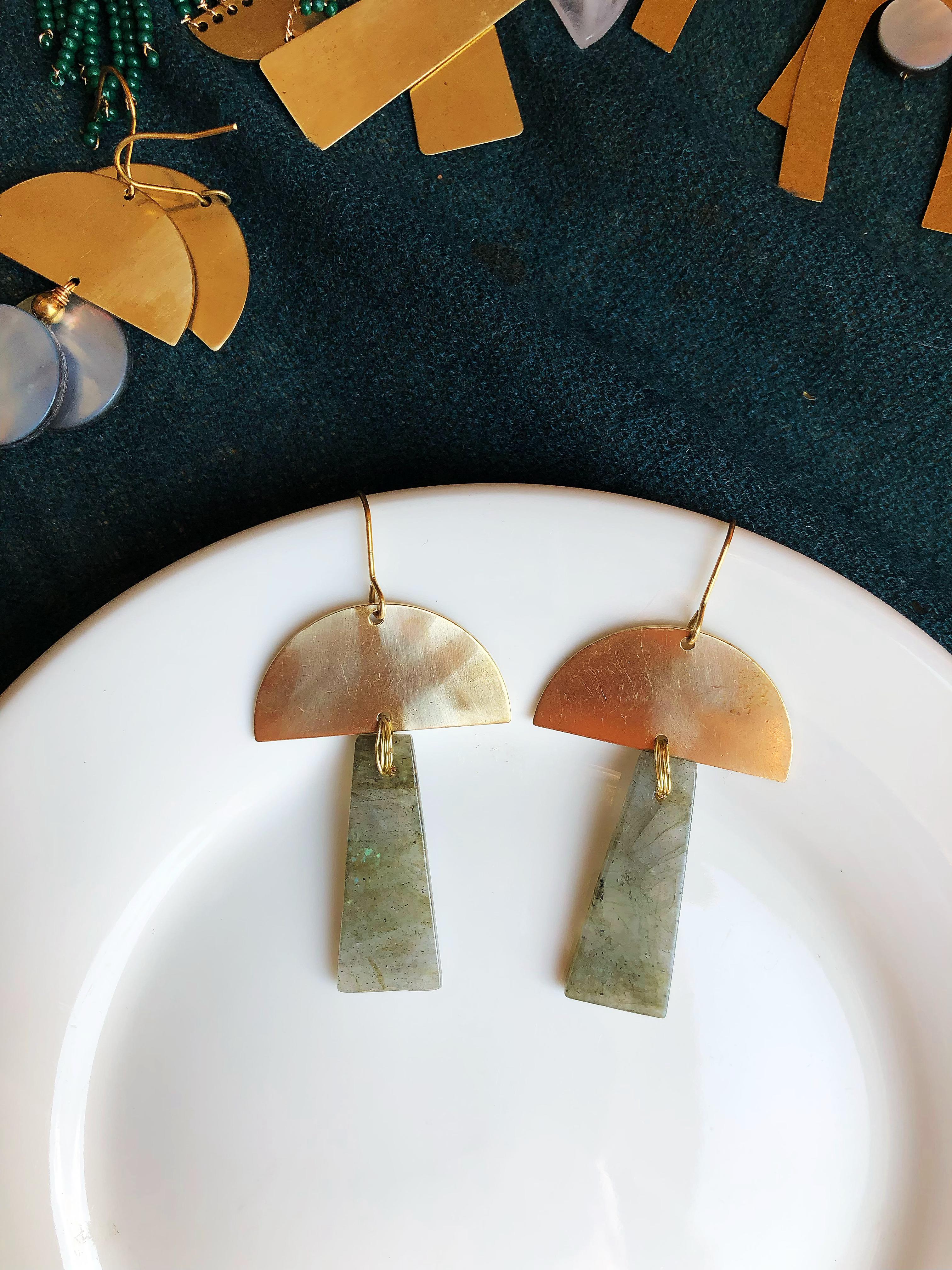 mushroom earrings