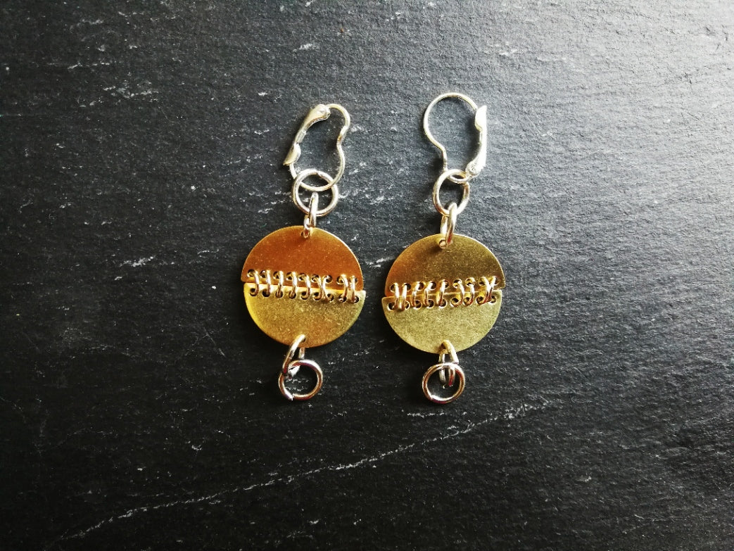 stitches earrings