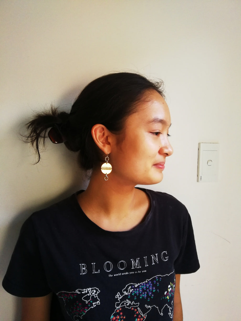 stitches earrings