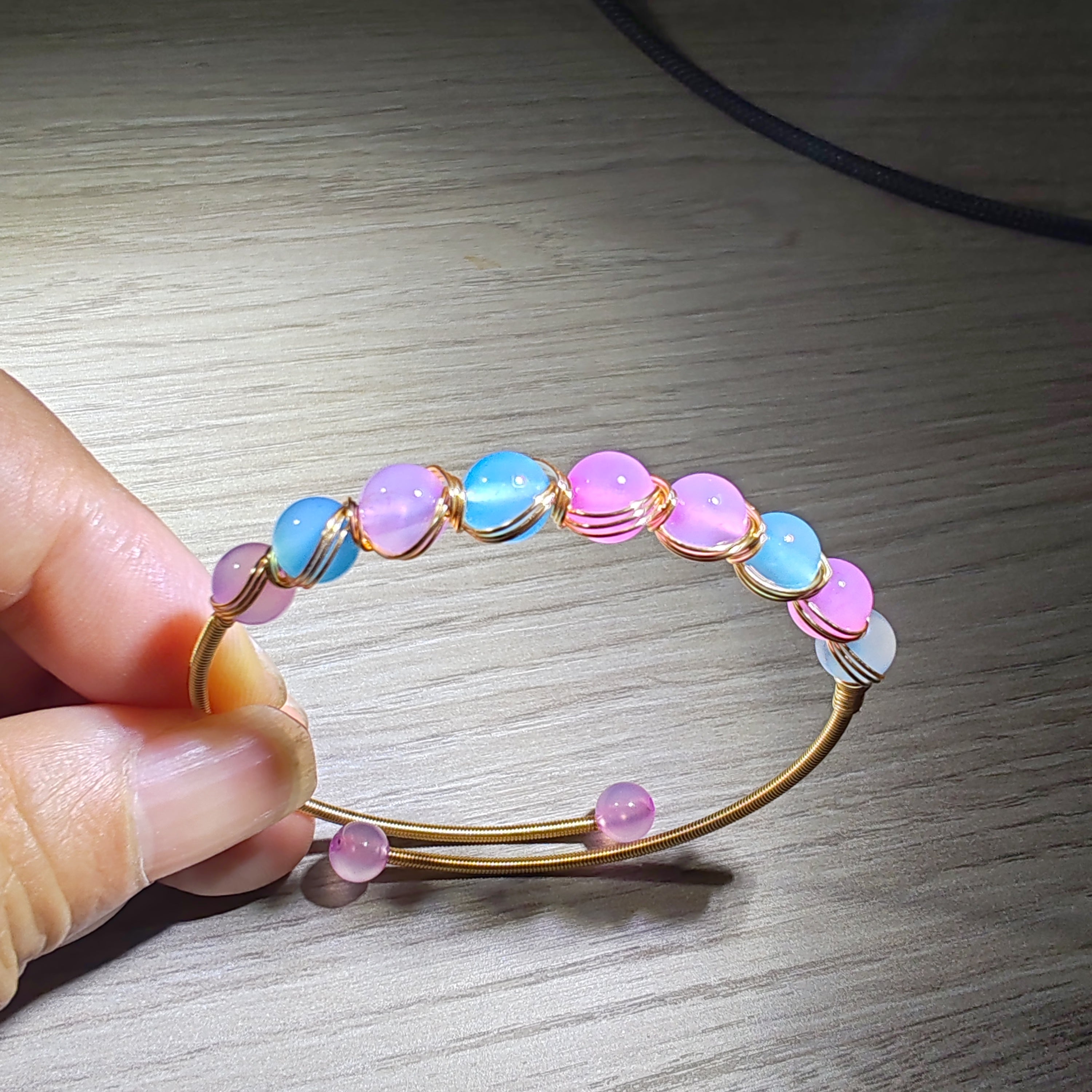 wrapping bracelets morganite