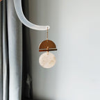 hat shape earrings, brass and stone earrings collection, labrorite, turqoise, red stone