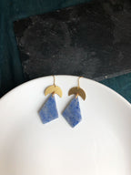 Pendientes Triángulo Lapislázuli
